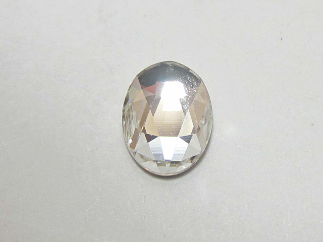 12 pcs. OVAL 8X6mm CRYSTAL STAR BRIGHT FLATBACK Rhionestones